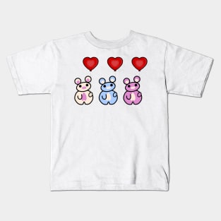 Three Chibis (Balloons) Kids T-Shirt